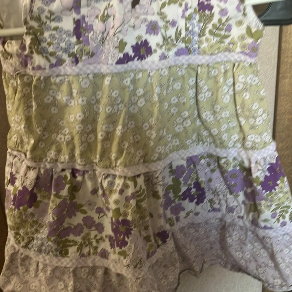 FINAL MARKDOWN Gymboree Purple and Green Floral Dress 12-18 months